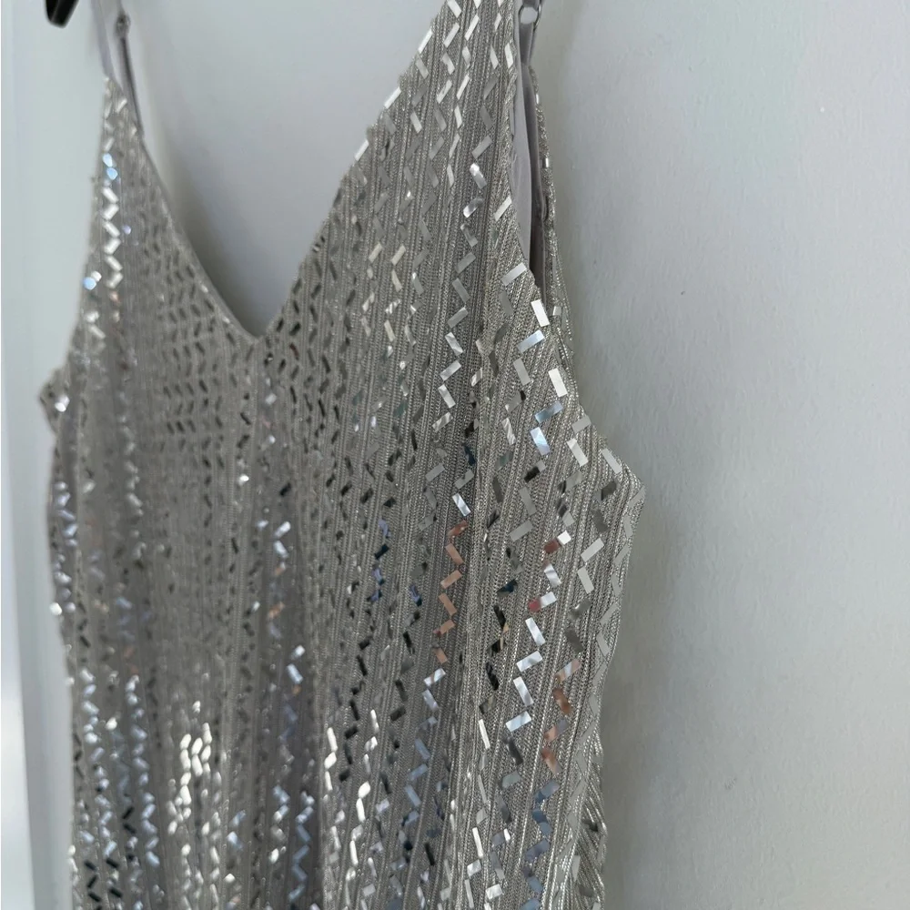 Lost & Wander Metallic Ruffle Dress - Picture 2 of 6